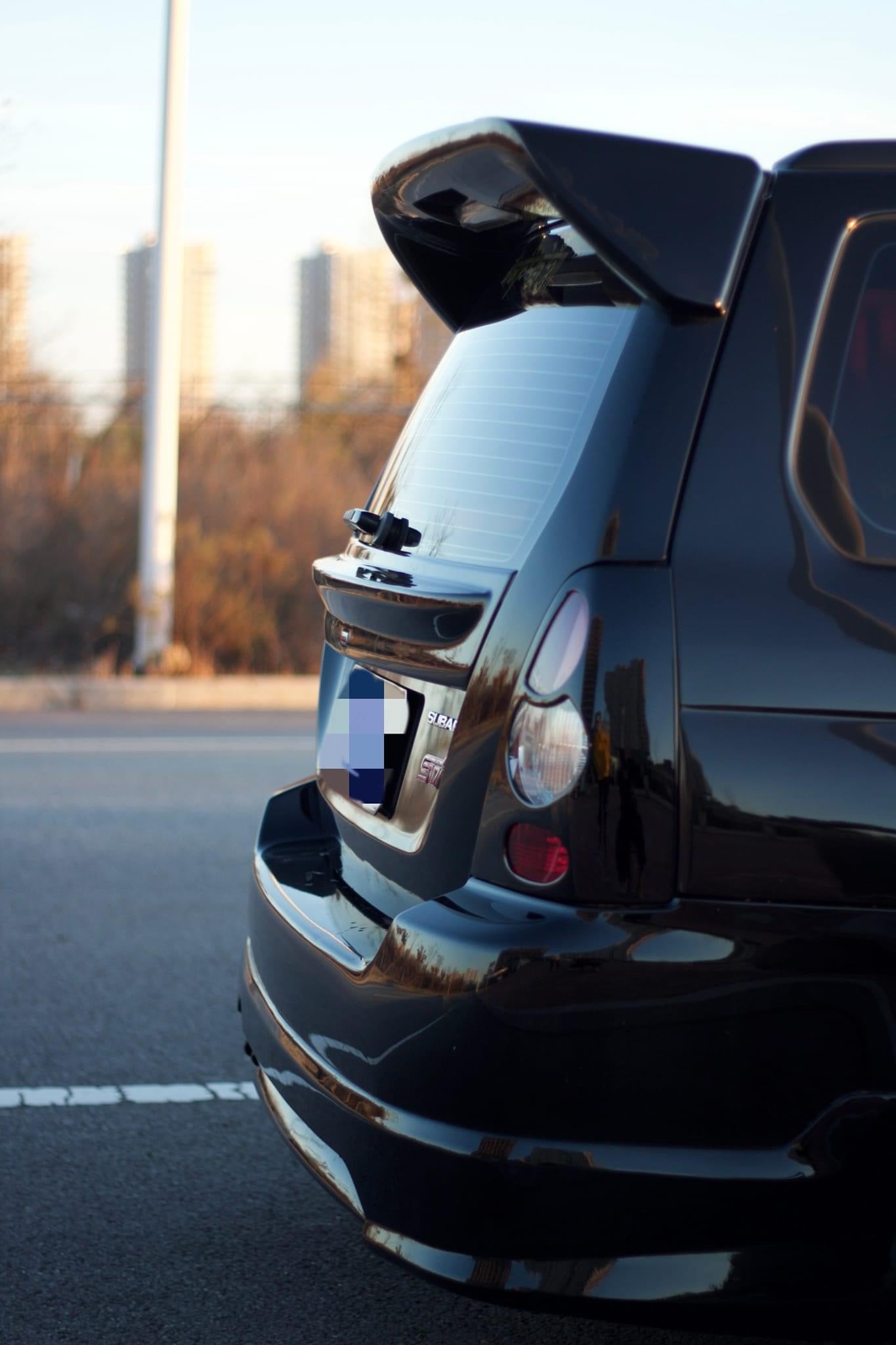 Subaru Forester SG STI mid spoiler facelift