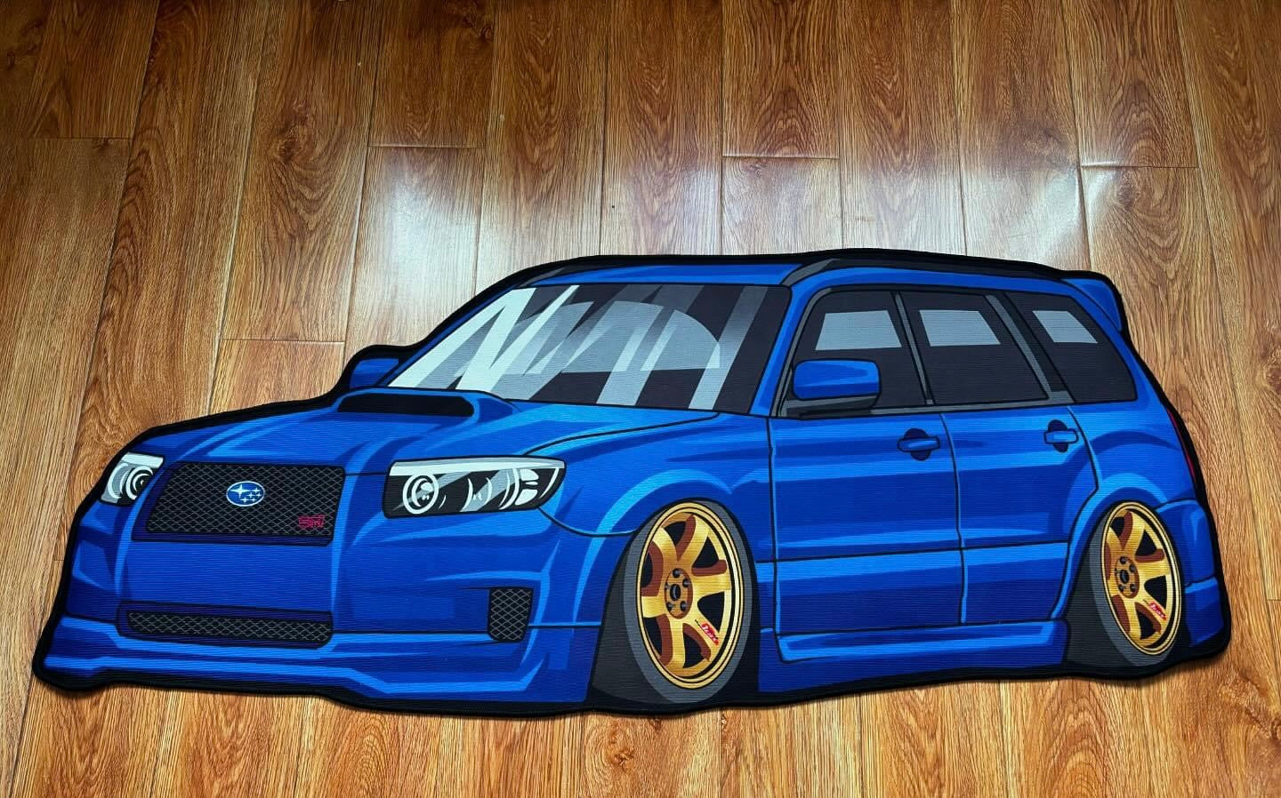 Custom Forester Facelift Floor mat Rug Blue