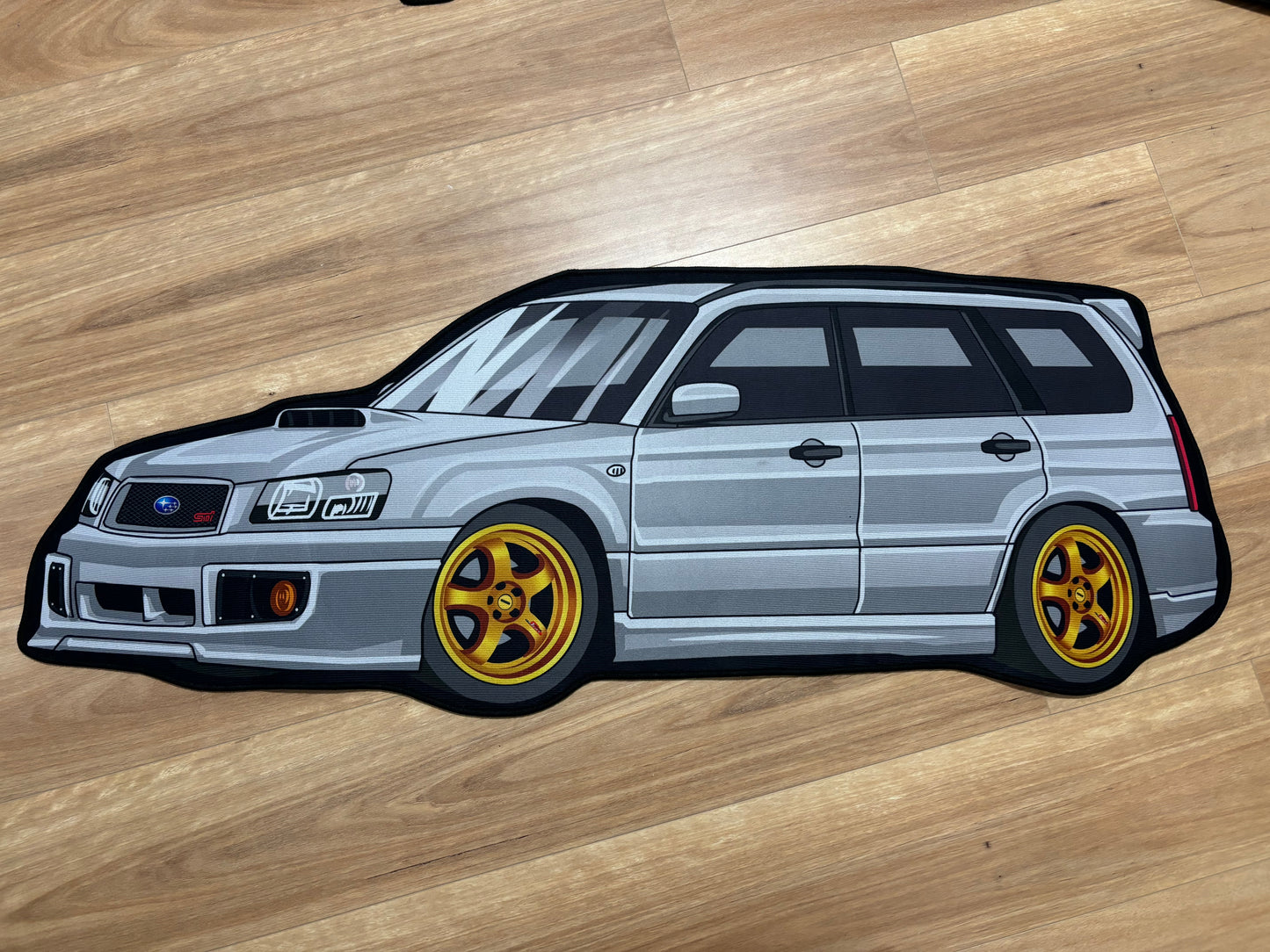 Forester SG preface Custom Rug Floormat Silver